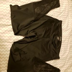 Adore Me black lace leggings